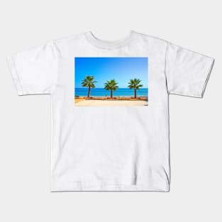 Palm trees Torrox Costa Del Sol Andalusia Costa Spain Kids T-Shirt